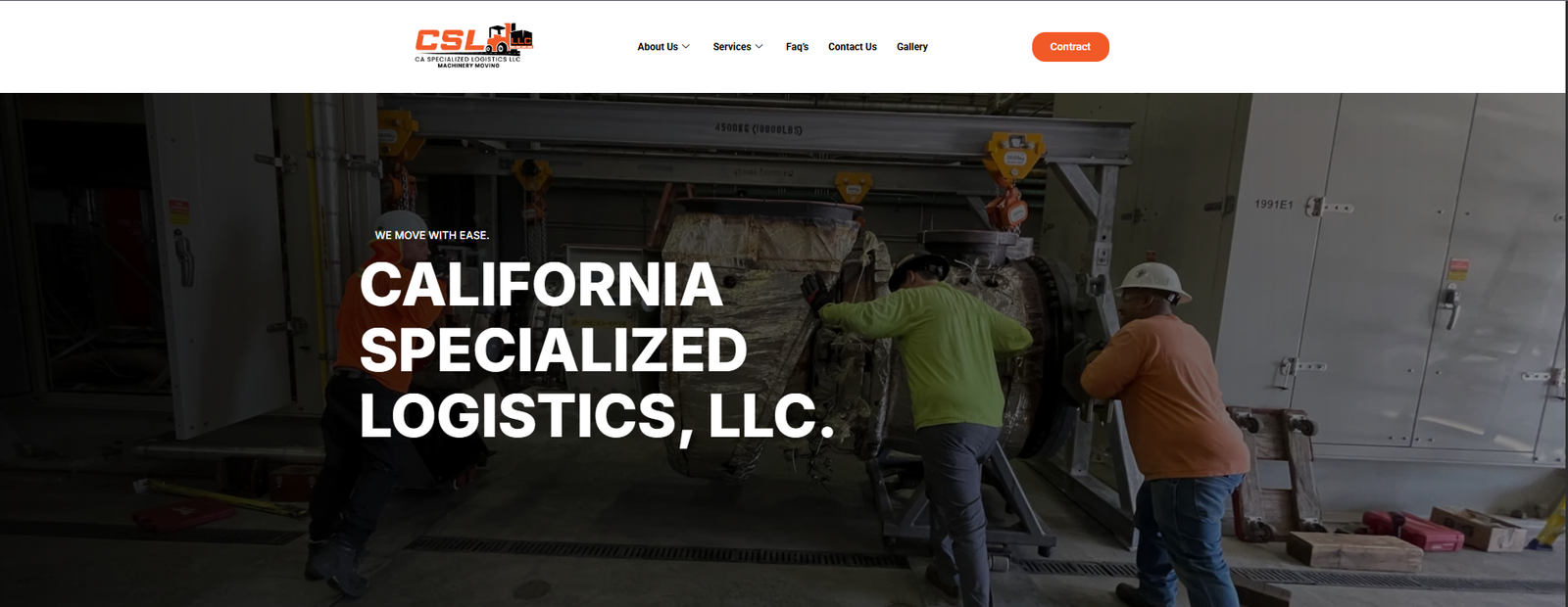 California Specialized Logistics Website